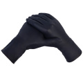 Powder Free Black Disposable Nitrile Gloves For Medical